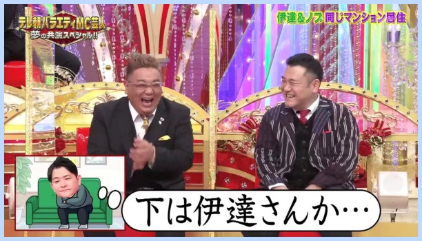 千鳥ノブがテレビ番組で話しているシーン